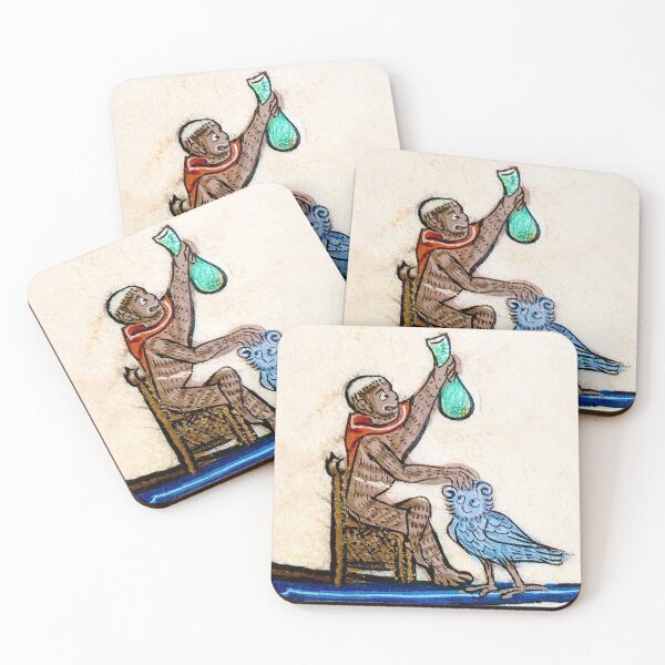 Item preview, Mediaeval Monkey Monk Ministers Medicaments to Mistrustful Morepork designed and sold by DotorEaon.