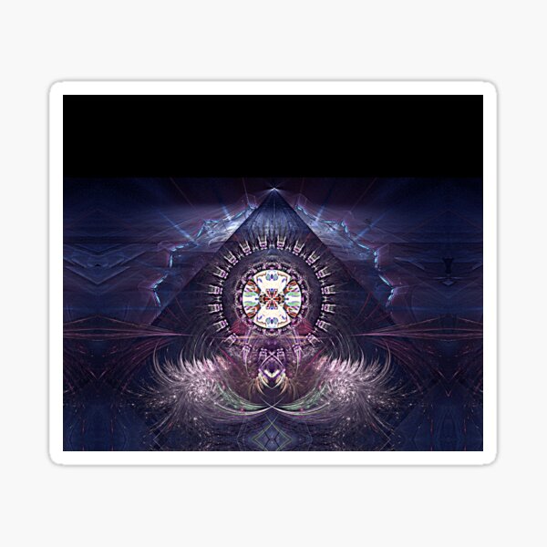 Fractal interdimentional travel Sticker