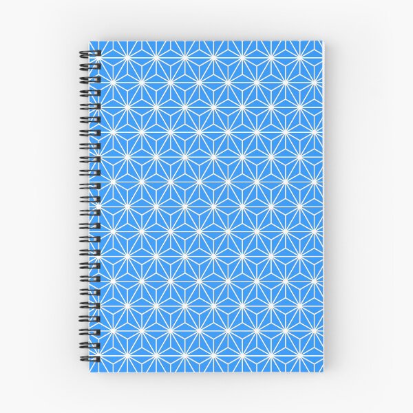 Item preview, Dodger Blue White Asanoha - Japanese Traditional Pattern designed and sold by KinitaDesign.