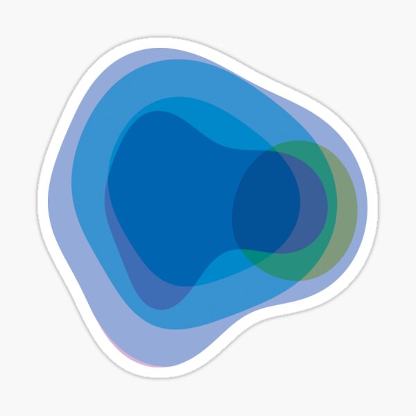 "Abstract art icon." Sticker by KasTanDesign Redbubble