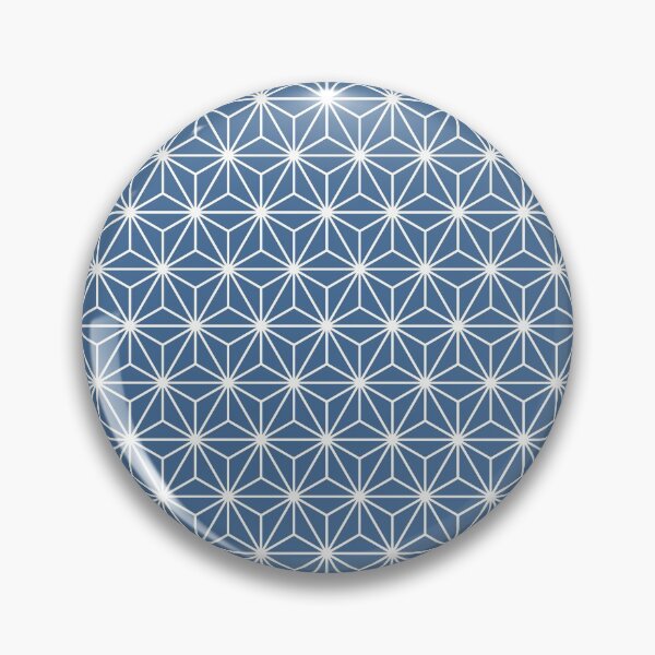 Item preview, Queen Blue White Asanoha - Japanese Traditional Pattern designed and sold by KinitaDesign.