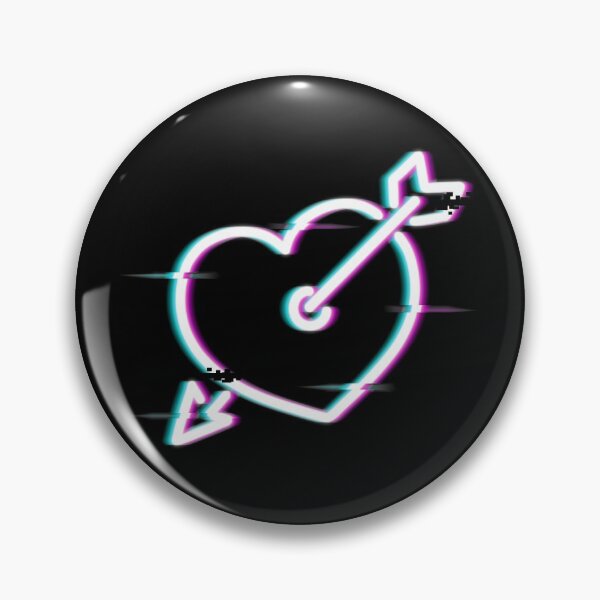 Aperçu de l'œuvre Coeur néon glitched créée et vendue par LucyL96.