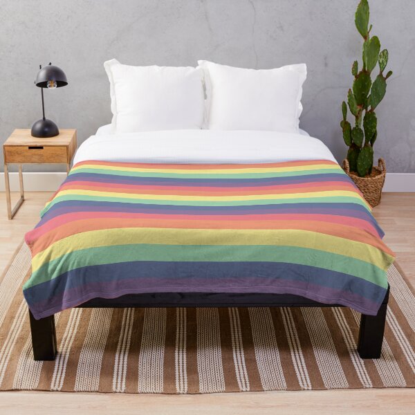 Item preview, Bandera del orgullo LGBTQ Patrón pastel designed and sold by FrolicDesigns.