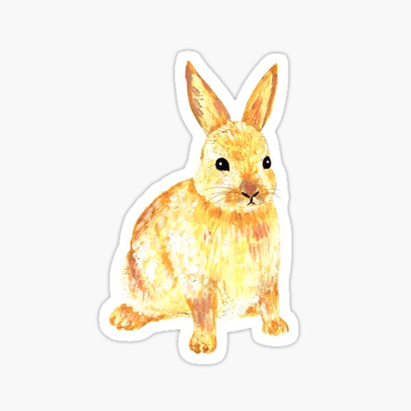 Item preview, cute little yellow rabbit designed and sold by studio-bibianna.