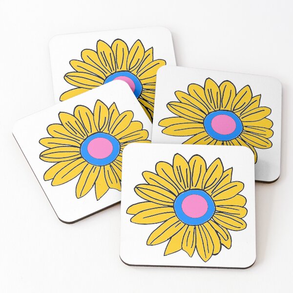 Item preview, sunflower yellow blue pink color designed and sold by khulisara246.