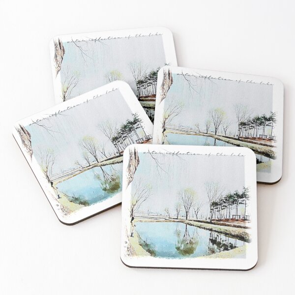 Item preview, water reflection of the lake(watercolor painting) designed and sold by zzzozzo.