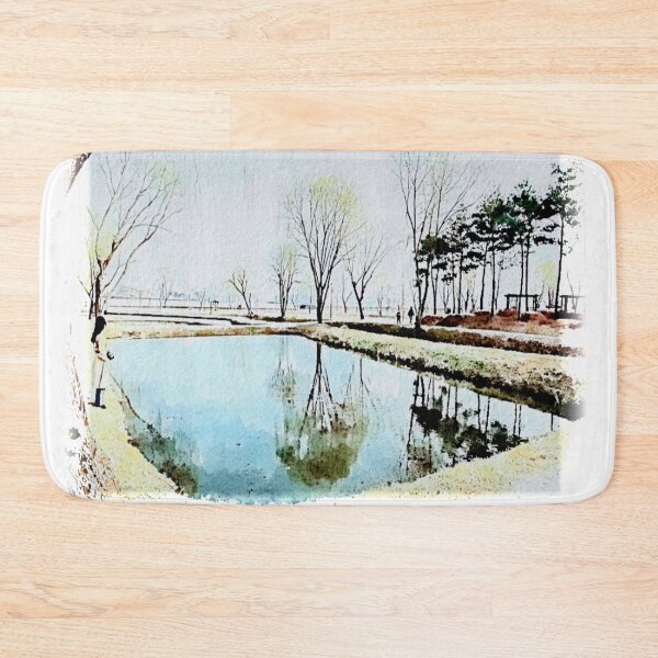 Item preview, water reflection of the lake(watercolor painting) designed and sold by zzzozzo.