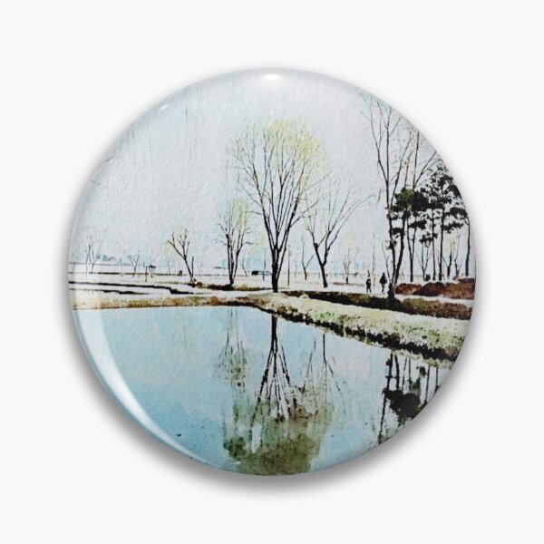Item preview, water reflection of the lake(watercolor painting) designed and sold by zzzozzo.