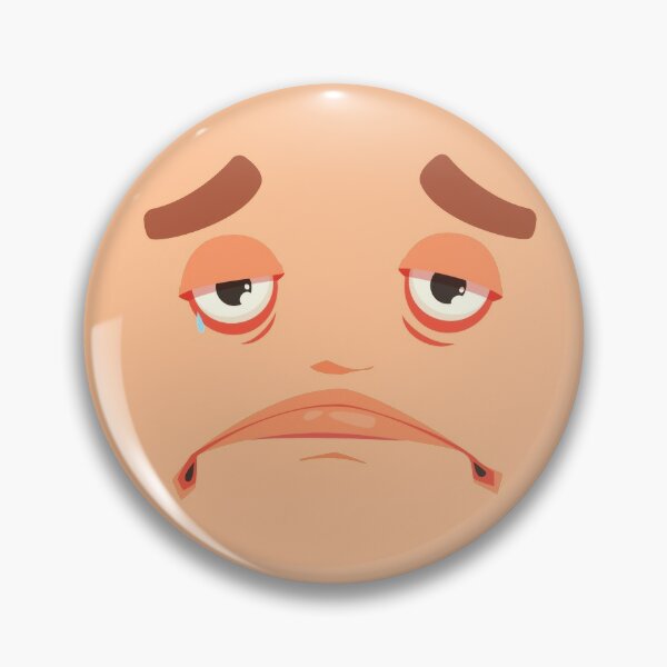 Roblox Face Pins And Buttons Redbubble - sad roblox noob crying