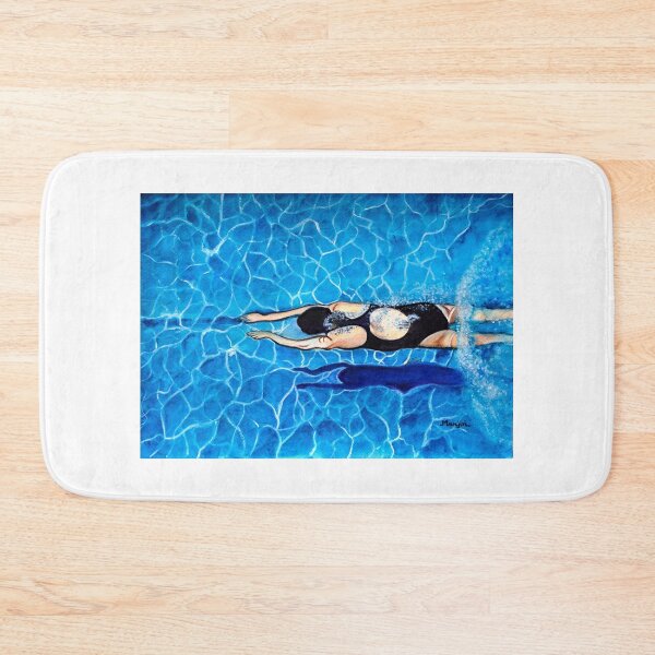 Item preview, Summer fun underwater swimming women art designed and sold by artbymanjiri.