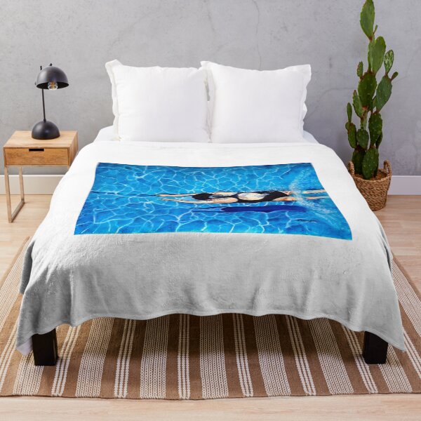 Item preview, Summer fun underwater swimming women art designed and sold by artbymanjiri.