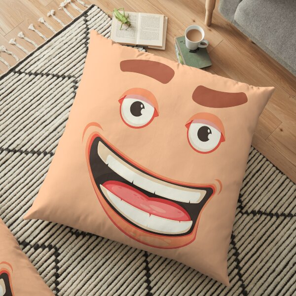 Roblox Face Pillows Cushions Redbubble - roblox chill face pillow