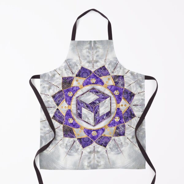 Item preview, Antahkarana in Lotus Mandala- Amethyst and Pearl designed and sold by k9printart.
