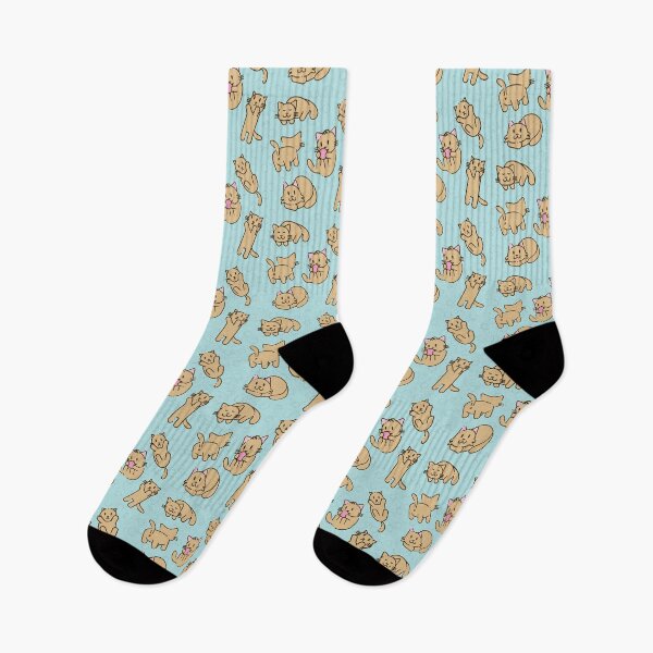 Item preview, turquoise cat designed and sold by baspettersen.
