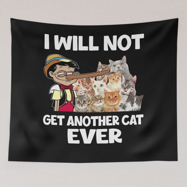 Item preview, Cat Lovers Funny Quote I Will Never Get Aother Cat Ever Men Women designed and sold by teest2209.
