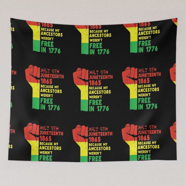 Item preview, Juneteenth My Ancestors Free Black African Flag Pride Fist designed and sold by jackbellart.