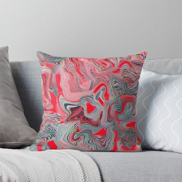Item preview, Glitch marble pattern neon red designed and sold by ANAKOTO.