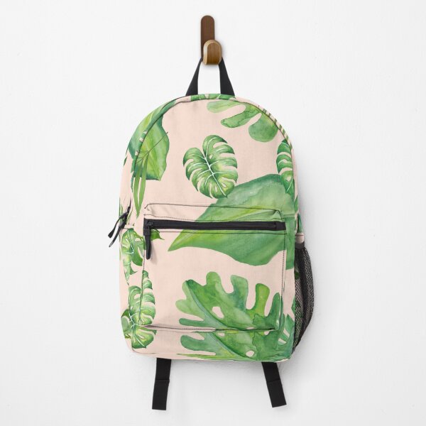 Item preview, Tropical Leaves with pink background designed and sold by BeCoolArt.