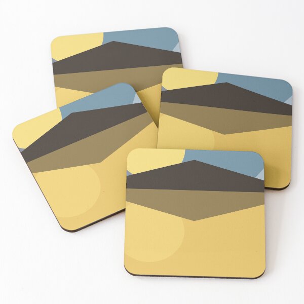 Item preview, Geometric landscape generative art poster illustration designed and sold by IuriiVlasenko.