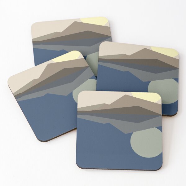 Item preview, Geometric landscape generative art poster illustration designed and sold by IuriiVlasenko.
