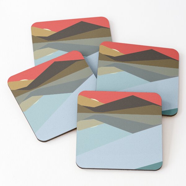 Item preview, Geometric landscape generative art poster illustration designed and sold by IuriiVlasenko.