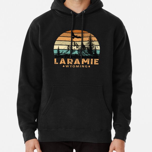 Laramie Wyoming Mountain View Pullover Hoodie