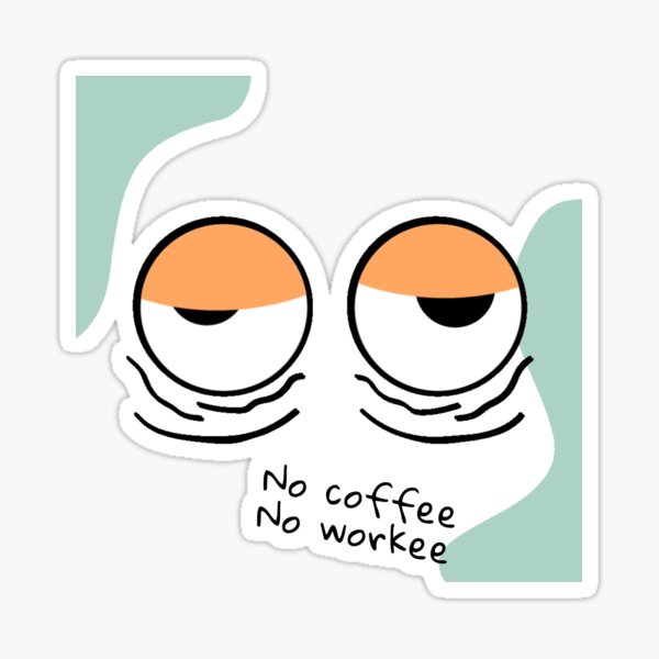 "sleepy eyes" Sticker for Sale by MagdalenaRulez Redbubble