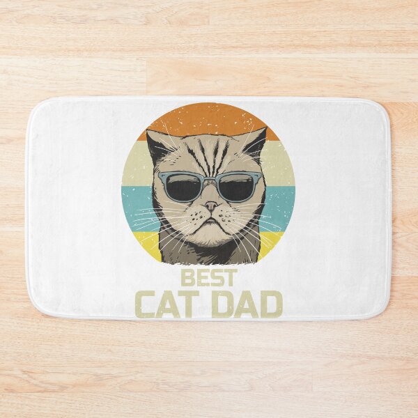 Item preview, Vintage Retro Best Cat Dad In Sunglasses Funny Fathers Day Cat Daddy designed and sold by Maka4.