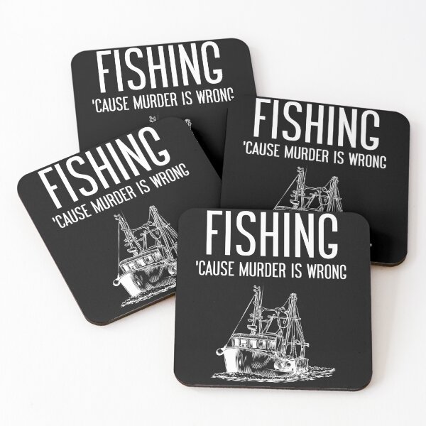 Item preview, Fishing Because Murder Is Wrong designed and sold by Wachi-A.