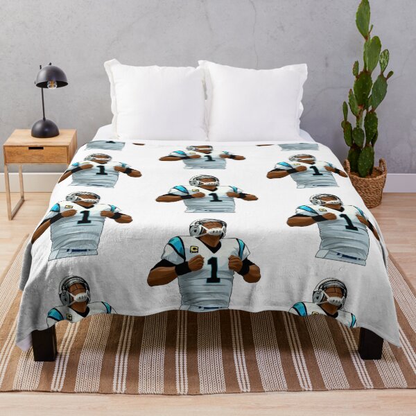 CamNewton #1 Superman Signature Throw Blanket