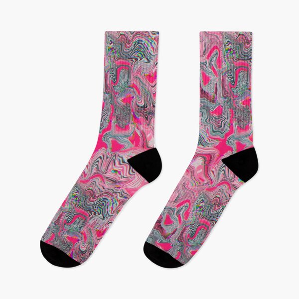 Item preview, Glitch marble pattern neon fuchsia designed and sold by ANAKOTO.