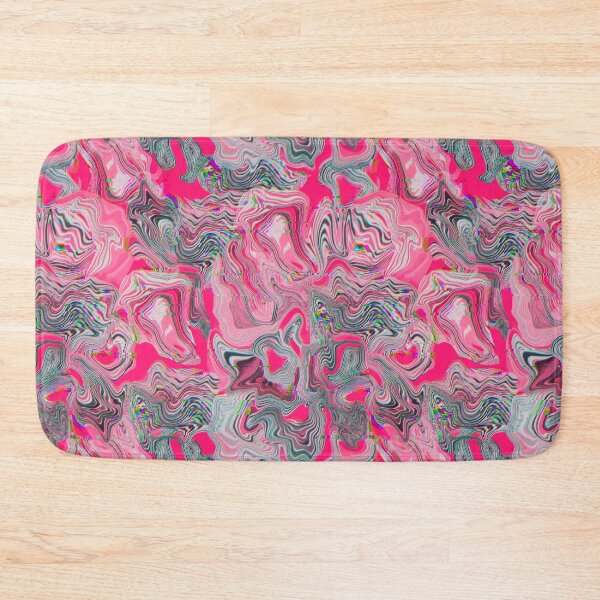 Item preview, Glitch marble pattern neon fuchsia designed and sold by ANAKOTO.