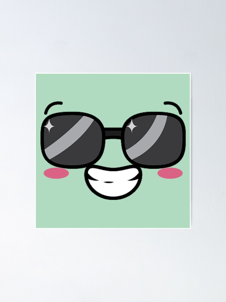 "Roblox Cool Face with sunglasses" Poster by hutamaAdi98 Redbubble