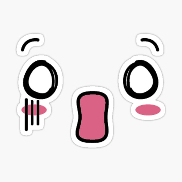 Roblox Face Stickers Redbubble - roblox normal face decal