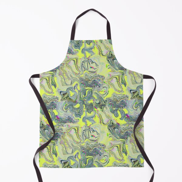 Item preview, Glitch marble pattern neon lemon designed and sold by ANAKOTO.