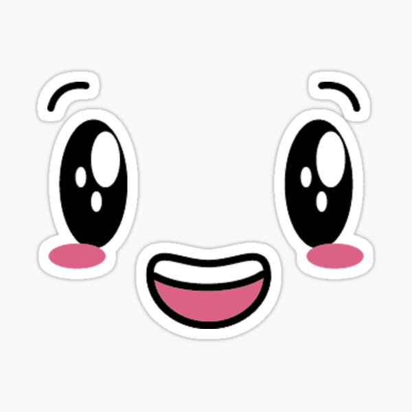 Noob Roblox Face Stickers Redbubble - noob face decal roblox