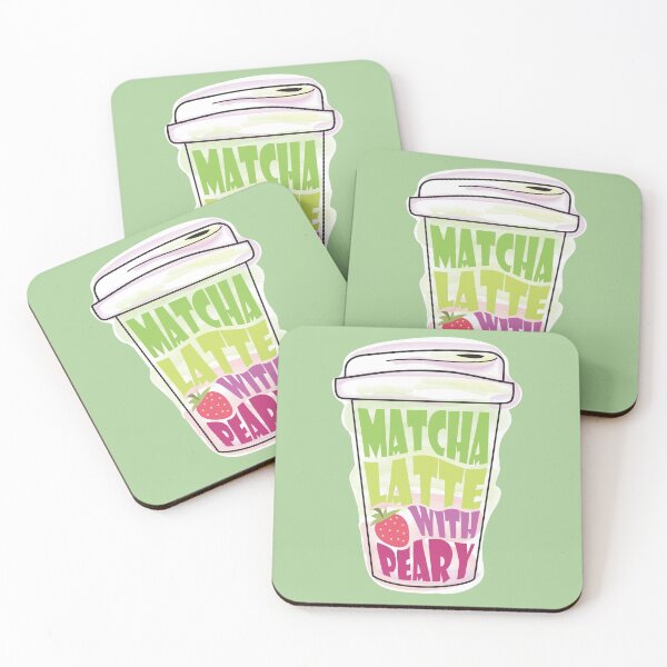 Item preview, MATCHA  AND STRAWBERRY TYPOGRAPHY designed and sold by Ruby Mendiola.