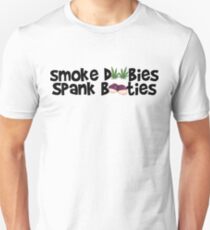 Camiseta ajustada Smoke Doobies, Spank Booties.