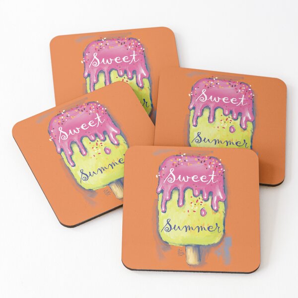 Item preview, Sweet cold colourful  ice cream. Hot summer time. designed and sold by RukkiZukkiArt.