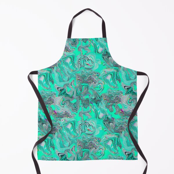 Item preview, Glitch marble pattern neon turquoise designed and sold by ANAKOTO.