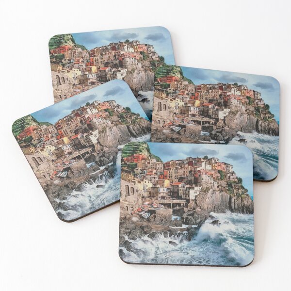 Item preview, Manarola Cliff Houses, Italy designed and sold by TanyDi.