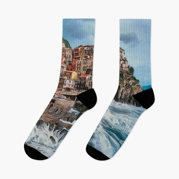 Item preview, Manarola Cliff Houses, Italy designed and sold by TanyDi.
