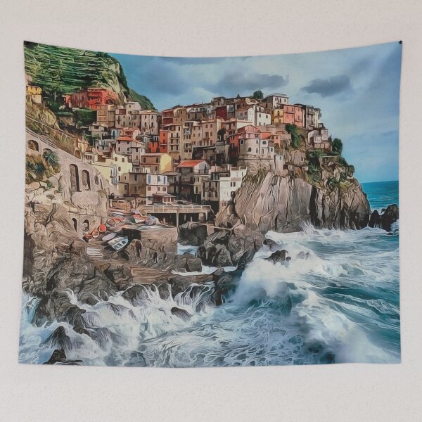 Item preview, Manarola Cliff Houses, Italy designed and sold by TanyDi.