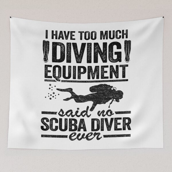 Item preview, Funny Diver Equipment Scuba Diving Quote Divers designed and sold by Stronzi.