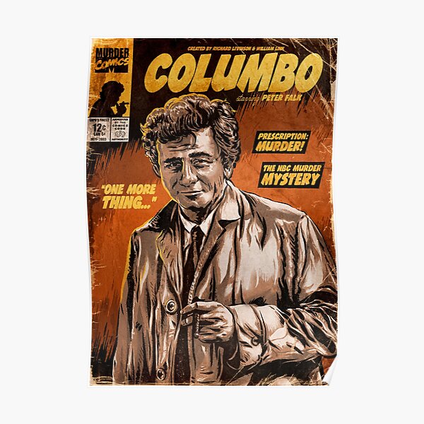 Columbo TV Show Comic Poster
