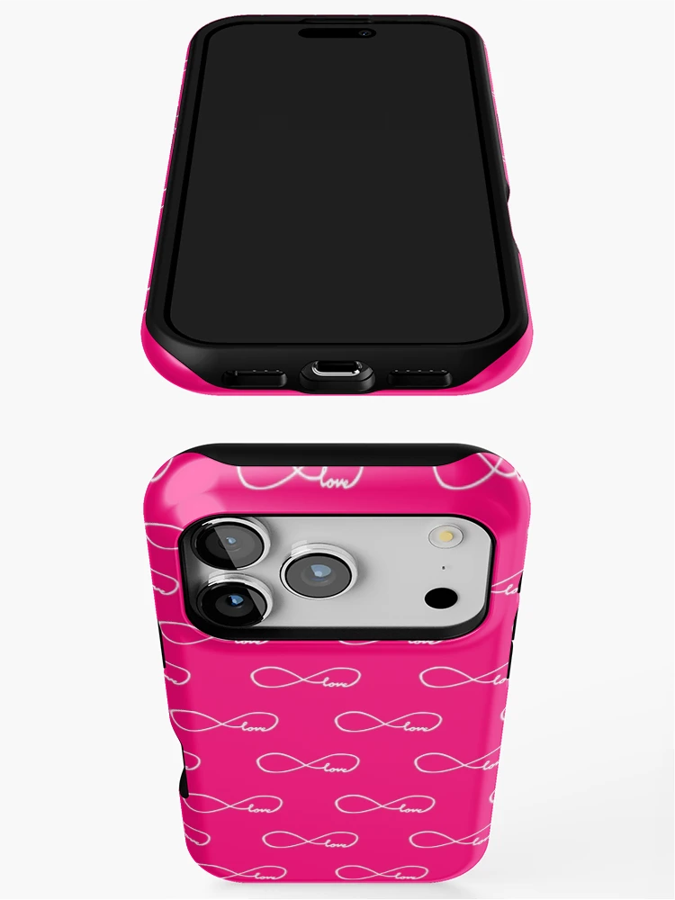 Thumbnail 3 of 4, iPhone Case, Infinity Love Pattern designed and sold by GoldLightStudio.