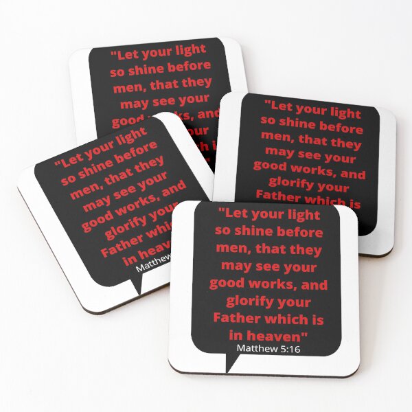 Item preview, Red Letter Quotes Matthew 5:16 designed and sold by jutaylor.