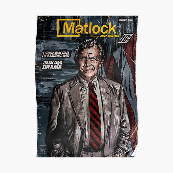 MATLOCK - TV Show Vintage Comic Cover Poster