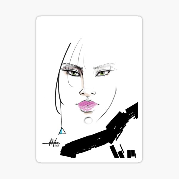Abstract Beauty Sticker