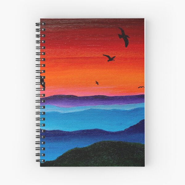 Item preview, Birds Flying Soaring over Mountains at Sunset designed and sold by Ashley Baldwin.